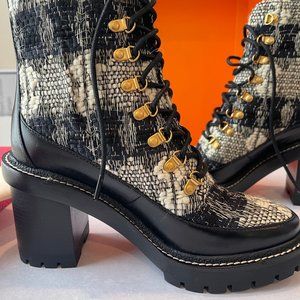 NEW, UNWORN Tory Burch Miller Wool Lug Sole Boot